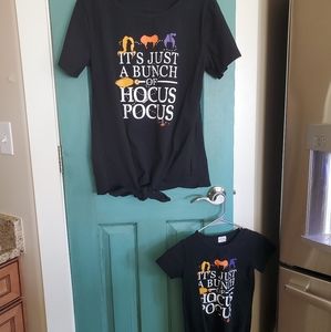 Mommy and me Hocus-pocus Matching shirts.